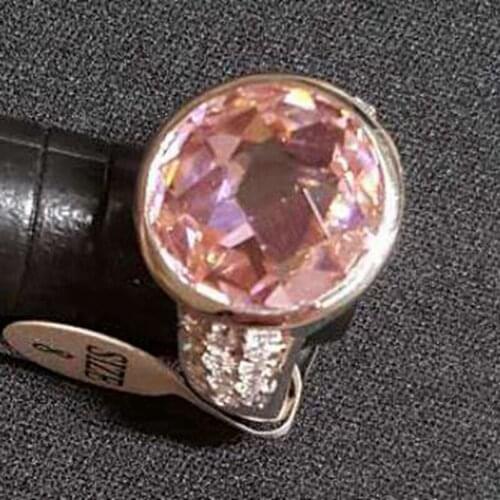 SHUNXUNZE luxury Wedding rings Jewelry & Accessories for women dropshipping Pink Cubic Zirconia Hot Rhodium Plated R365 size 6 8