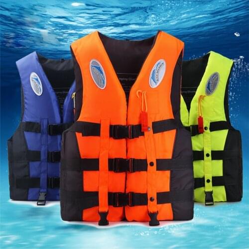 Swimming Boating Ski Drifting Polyester Life Vest with Whistle children adult swimming snorkeling wear fishing suit Jacket