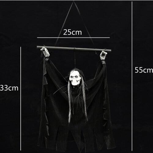 Halloween Decorations for Home Halloween Horror Skull Toy Voice Control Switch LED Light Horror Cry Prank Props Party Decoration
