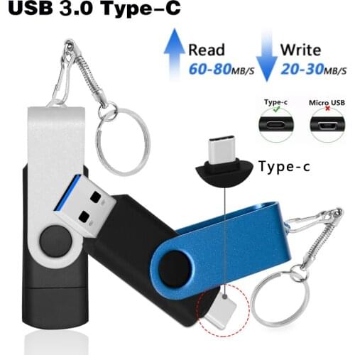 USB Stick Type C 3.0 Usb Flash Drive 3.0 64GB Pendrive 128GB Pen Drive 256GB Real Capacity Usb Memory Stick for Phone and PC