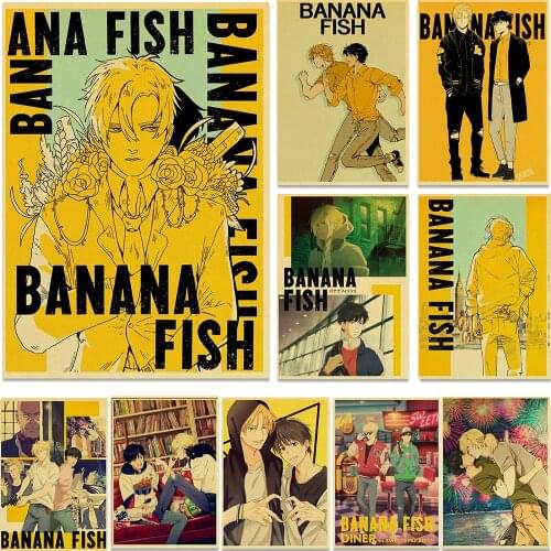 Anime BANANA FISH Paintings retro Poster Kraft Paper Vintage Posters Home Room Art Wall Stickers