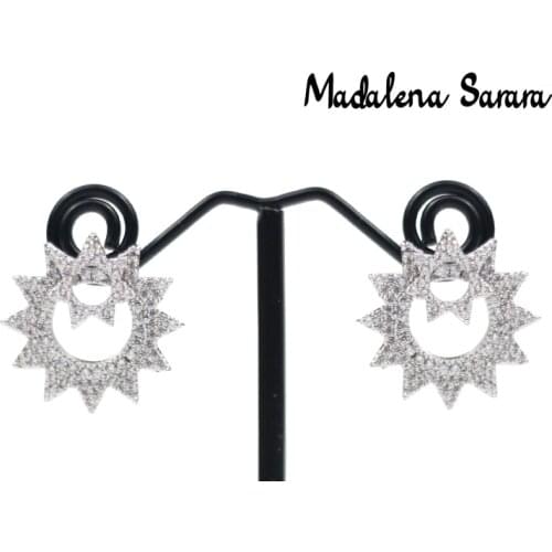 MADALENA SARARA AAA Cubic Zirconia Pave Setting High Quality Women Dangle Earrings Various Style Options MD-00067441