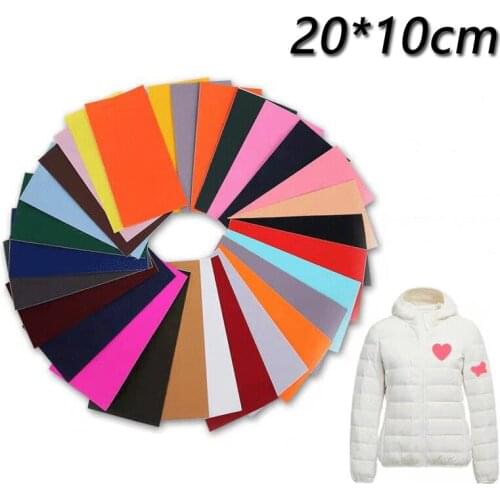 10*20CM Self-adhesive Cloth Sticker Down Jacket Clothes Washable Patches Tent Repair Kit Fix Rips Holes Raincoat Appliqued