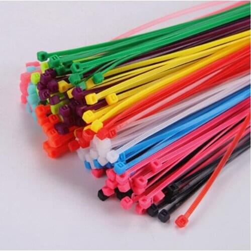 100pcs/lot 3*100mm Brown Nylon Wire Cable Zip Ties, Cable Ties