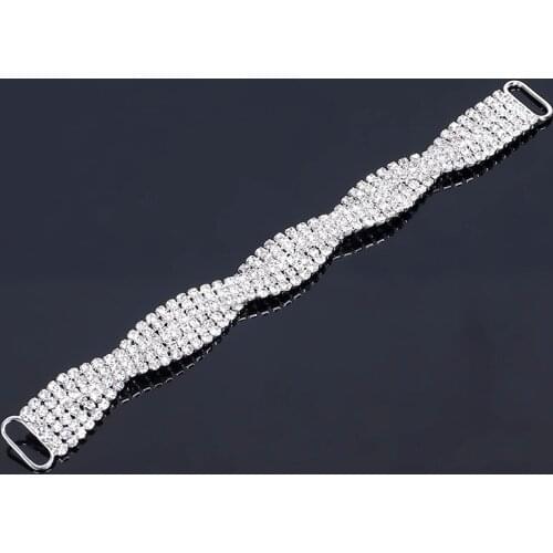 2016New 10pcs Rhinestone Bikini Connectors/ Buckle For Swimming Wear Bikini Decoration BN07