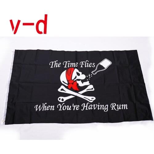 Free shipping xvggdg 90x150cm Large Skull Headband Crossbones Pirates Flag Jolly Roger Roger Hanging With Grommet