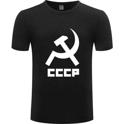 CCCP USSR Soviet Union Mens Men T Shirt Tshirt Summer New Short Sleeve O Neck Cotton Casual T-shirt Top Tee