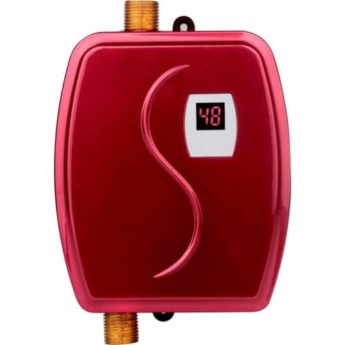 DMWD 220V 3800W Mini Instant Electric Water Heater Kitchen Bathroom Quickly Thermostat Heating Instantaneous Water Heater