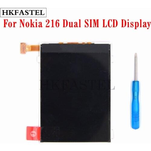 HKFASTEL high quality LCD For Nokia 216 216DS RM-1187 RM1187 LCD Display Screen Digitizer Replacement Parts + Tool Free shipping