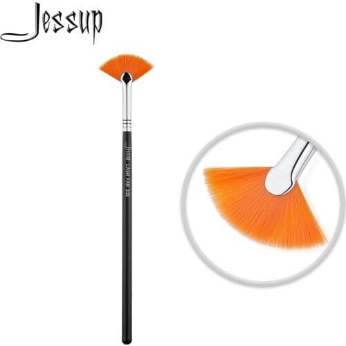Jessup Make up brush Black / Silver Beauty tool Cosmetic LASH FAN 205 Synthetic hair