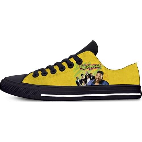 Hot Fresh Prince Of Bel Air Funny Novelty Fashion Casual Cloth Shoes Low Top Lightweight Breathable 3D Print Men women Sneakers
