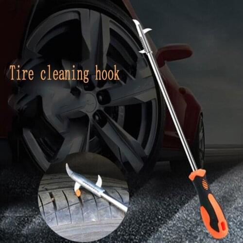 Car Tire Cleaning Hook Multifunctional Stone Cleaning Groove Broken Stone Remover Slot Stones Cleaner Tool Car Repair Tools