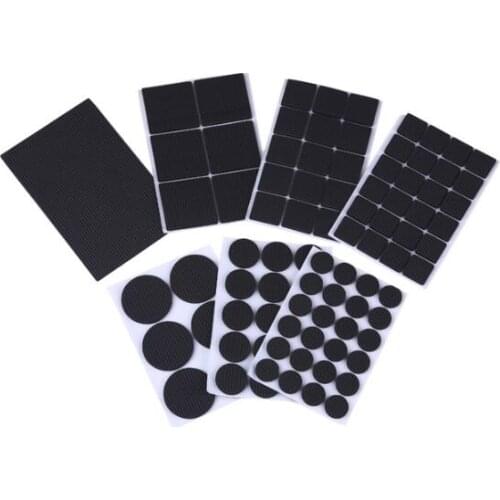 Multifunction Black Self Adhesive Furniture Leg Table Chair Sofa Feet Floor Non-Slip Mat Sticky Pad Protector