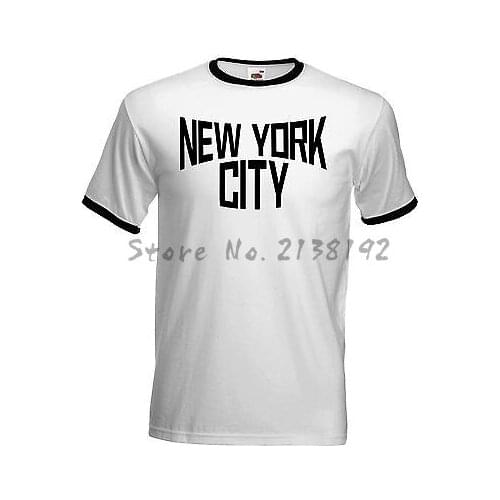 New York City Ringer T Shirt John as worn by Lennon classic retro mens top tees