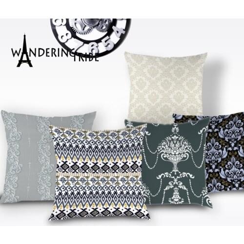 Geometric Line Scandinavian Throw Pillow Cases Farmhouse Home Decor Cushion Covers Jacquard Pillow Case Car Bohemian Print Cover