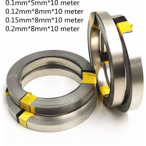 1 Roll 10m 18650 Li-ion Battery Nickel Sheet Plate Nickel Plated Steel Belt Strip Connector Spot Welding Machine Battery Welders