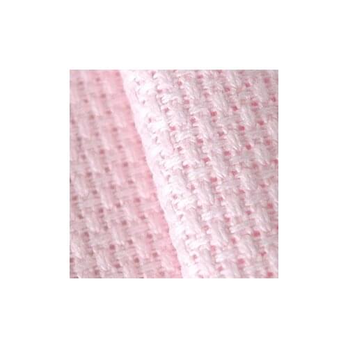 New arrival 40x40cm pink 11ct cross stitch fabric aida coth canvas DIY handmade needlework sewing craft supplies