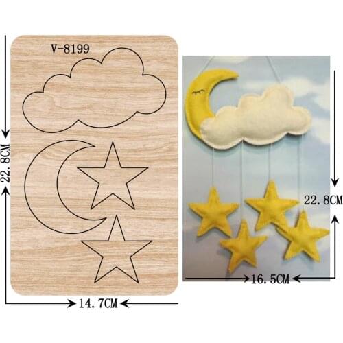 New Clouds wooden dies cutting dies for scrapbooking Multiple sizes V-8199