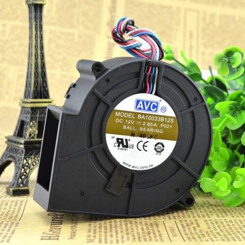 New original BA10033B12S 9733 12V 2.85A Double Ball Gale Fan Centrifugal Turbine Blower