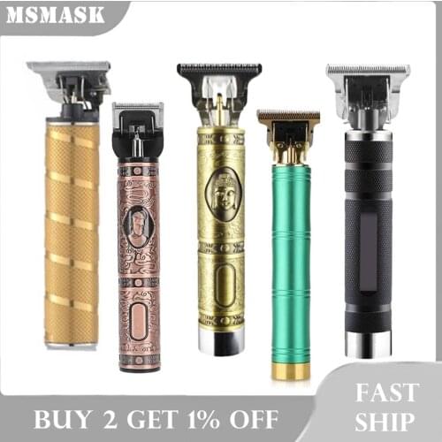 Professional Electric Hair Clipper USB Rechargeable Barber Hair Trimmer Men T-Outliner Hair Cutting Machine Beard Razor Haircut