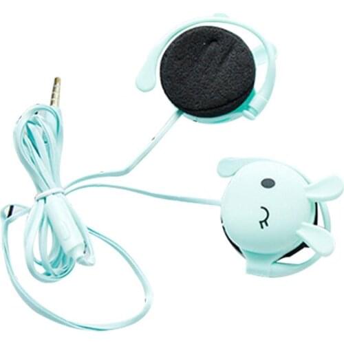 Cartoon Cute Rabbit Sport Earphone Wired Super Bass Noise Reduction 3.5mm Earphone Earbud With Built-in Microphone Hands Free