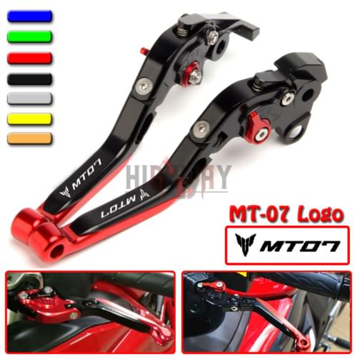CNC Brake Handle Bar Lever Extendable Folding Adjustable Brake Clutch Levers For YYAMAHA MT-07 MT07 2014-2017 2015