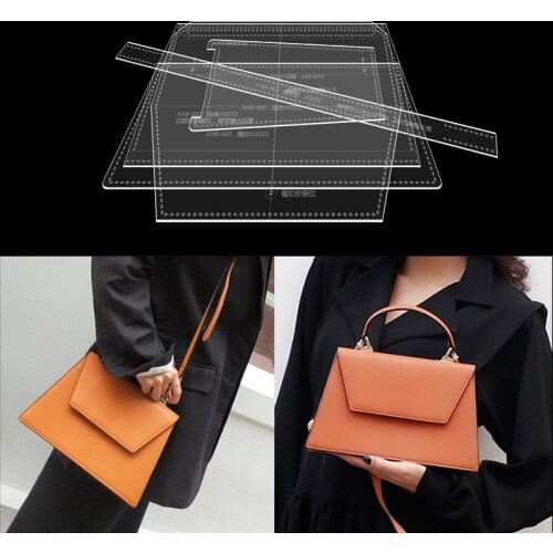 Leather Art Paper Pattern Template For 2021 Sewing Pattern Diy Handmade Leather Fashion Hand Bag Acrylic Version Type Drawings