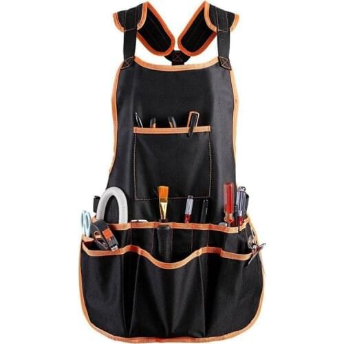 SHGO HOT-Work Apron tool 16 Tool Pockets tool belt Adjustable vest Tool Apron for mans work apron and women work apron with wate