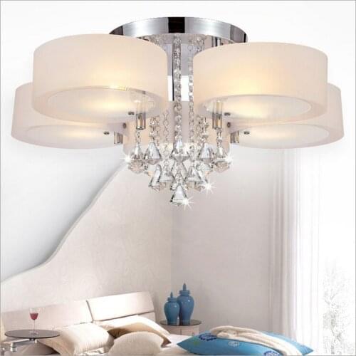 Modern led crystal chandelier led lamps stainless steel k9 crystal chandeliers E27 led light led lustre chandelier lighting Z20