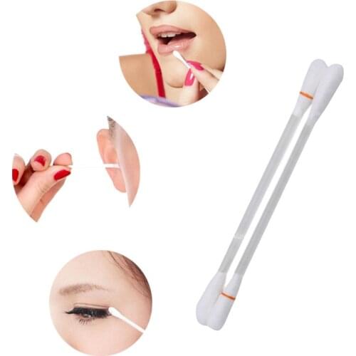 100pcs Disposable Eyelash Mouth Ear Extension Tool Personal Mascara Applicator Mascara Brush Eyelash Extension Cotton Swab