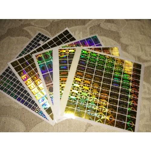 10000PCS/LOT Customized Anti-fake Hologram Laser Holographic Sticker Label Free Design Free Print