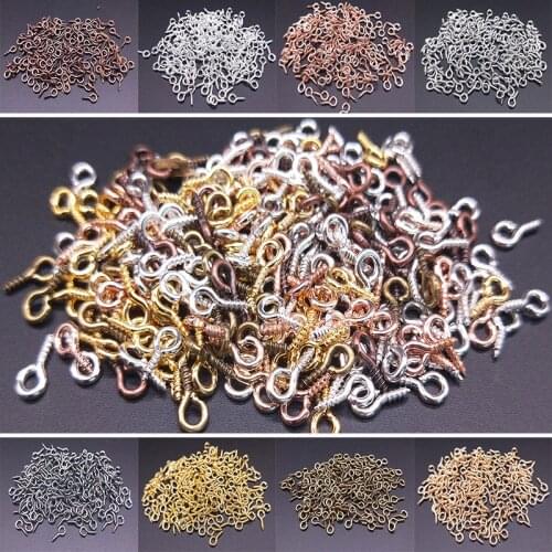 4x8/5X10mm Small Sheep Eyes Nail Screw Jewelry Accessory Claw Nails Beaded pendant DIY Jewelry Accessories