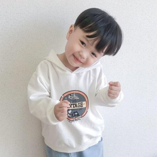 2021 White Spring Autumn Tops Boys Sweatshirts Jacket Coat Kids Overcoat Outwear Teenager Children clothes High Quality