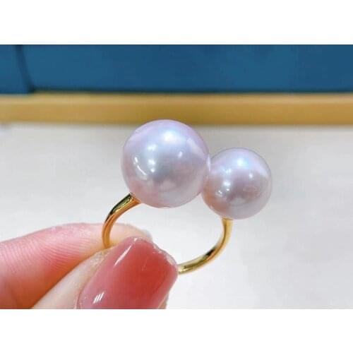 925 Sterling Silver Adjustable Finger Ring Base Settings Findings Jewelry Parts Fittings Accessories for Pearls Beads Stones