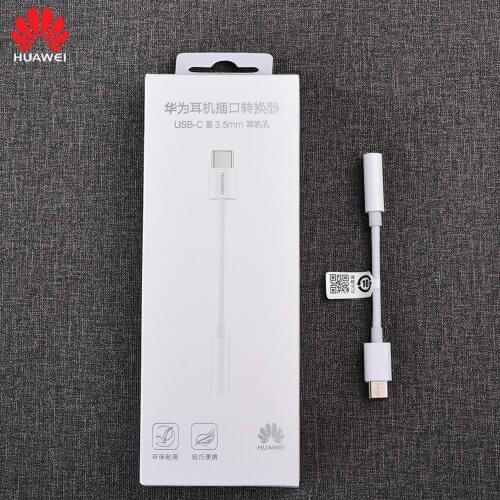 Huawei USB Type C To 3.5MM Earphone Jack Original Aux Audio Cable Adapter Headset For P40 P30 Pro MATE 30 20 RS X Honor 20 30S