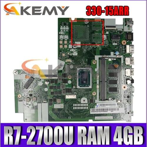 Akemy For Lenovo 330-15ARR Laptop Motherboard NM-B681 Motherboard CPU R7-2700U RAM 4GB Tested testing FRU 5B20R34286 5B20R34274