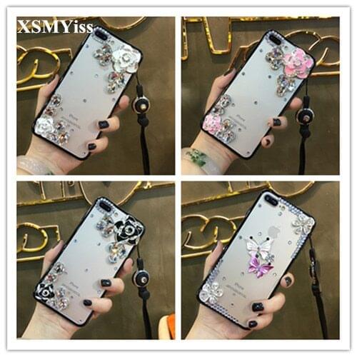 XSMYiss For iphone X XS Max XR 8 Plus 7 Plus Luxury Rhinestone Diamond Case For Iphone 5 5S SE For iphone 6 6S Plus Case