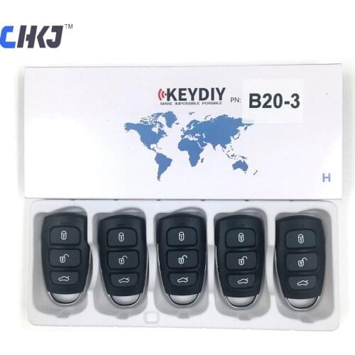 CHKJ 5pcs/lot KEYDIY KD B Series B20 3 Buttons for KD900K/D900+/URG200/KD-X2 KD Key Programmer Universal Remote Car Key