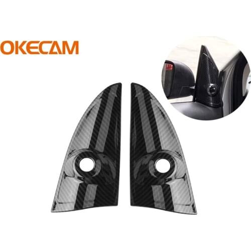 2Pcs Car Interior A Pillar Cover Trim Decoration Sticker For Mercedes New Smart Fortwo Forfour 453 Car Styling Accessories