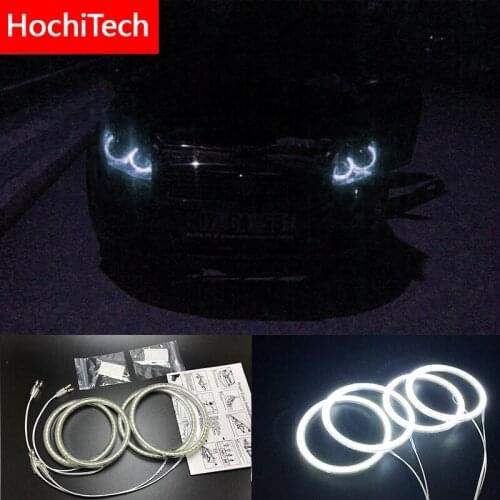 HochiTech for Fiat Linea 2007-2015 Ultra bright SMD white LED angel eyes 2600LM 12V halo ring kit daytime running light DRL