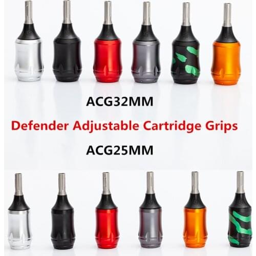 EZ Defender Adjustable D Click System Cartridge Tattoo Grip 25mm/32mm Colorful Grips for Cartridge Tattoo Needles 1pcs/lot