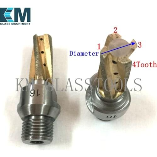 KM Brand High Quality! Milling cutter (CNC Tools)Diameter: 8,10,12,14,16,18,20mm for Glass Milling Machine.Total length 80mm