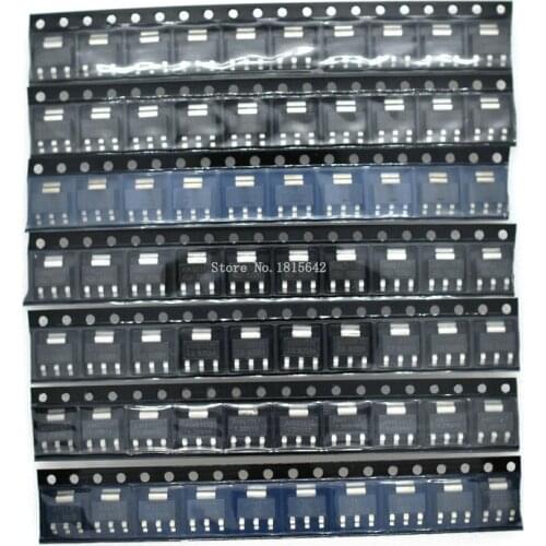 70PCS AMS1117 Voltage Regulator Kit 1.2V/1.5V/1.8V/2.5V/3.3V/5.0V/ADJ 1117 7 values Each 10PCS