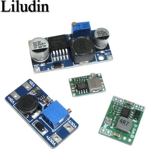 DC-DC Voltage stabilized power supply module Adjustable boost& buck voltage regulator module LM2596S-ADJ MT3608 MP1584EN