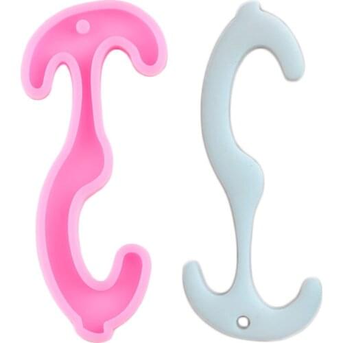 Hook Up Silicone Mold DIY Craft Keychain Epoxy Resin Mould Fashion Pendant Necklace Charms Making Jewelry ​Moulds