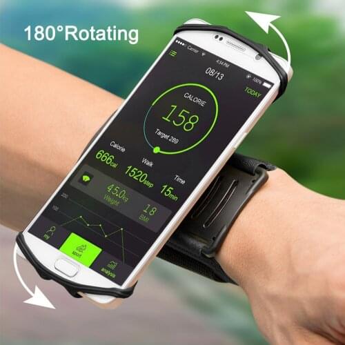 Wristband Phone Holder for iPhone Running 4"-6.5" inch Universal Sports Armband for Samsung Cycling Gym Arm band Bag for Huawei