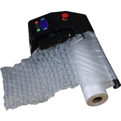 Desktop air cushion packaging machines can fill air bubble films more full keep air more longer in shipping 30M/Min