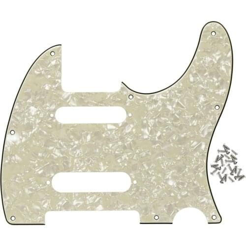 NEW Tele Pickguard Guitar Pick Guard 4Ply for 8 Holes Nashville Tele Style Guitar Parts Aged Pearl