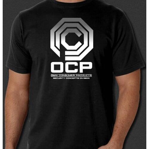 OCP RoboCop sci fi Movie Omni Consumer Products New Black T Shirt S 6XL