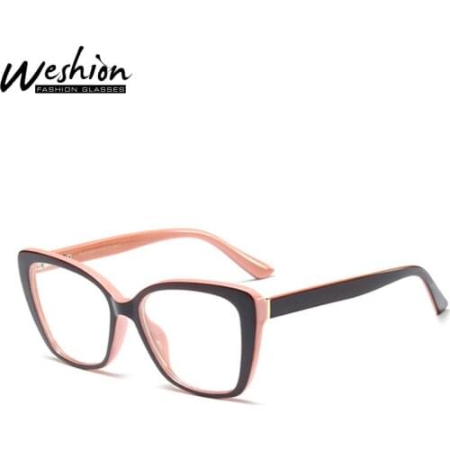 Optical Glasses Frame Women Men Square Anti Blue Light Computer Prescription Clear Ladies Eyeglasses Myopia Hyperopia Reflective